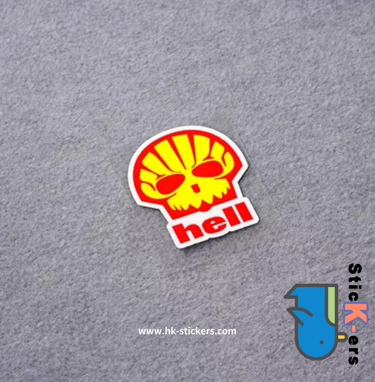 HK- SticKers 防水反光貼紙 | DM改裝 惡搞機油 邪惡汽油 個性 油箱蓋 反光貼 貼紙 - HK-SticKers