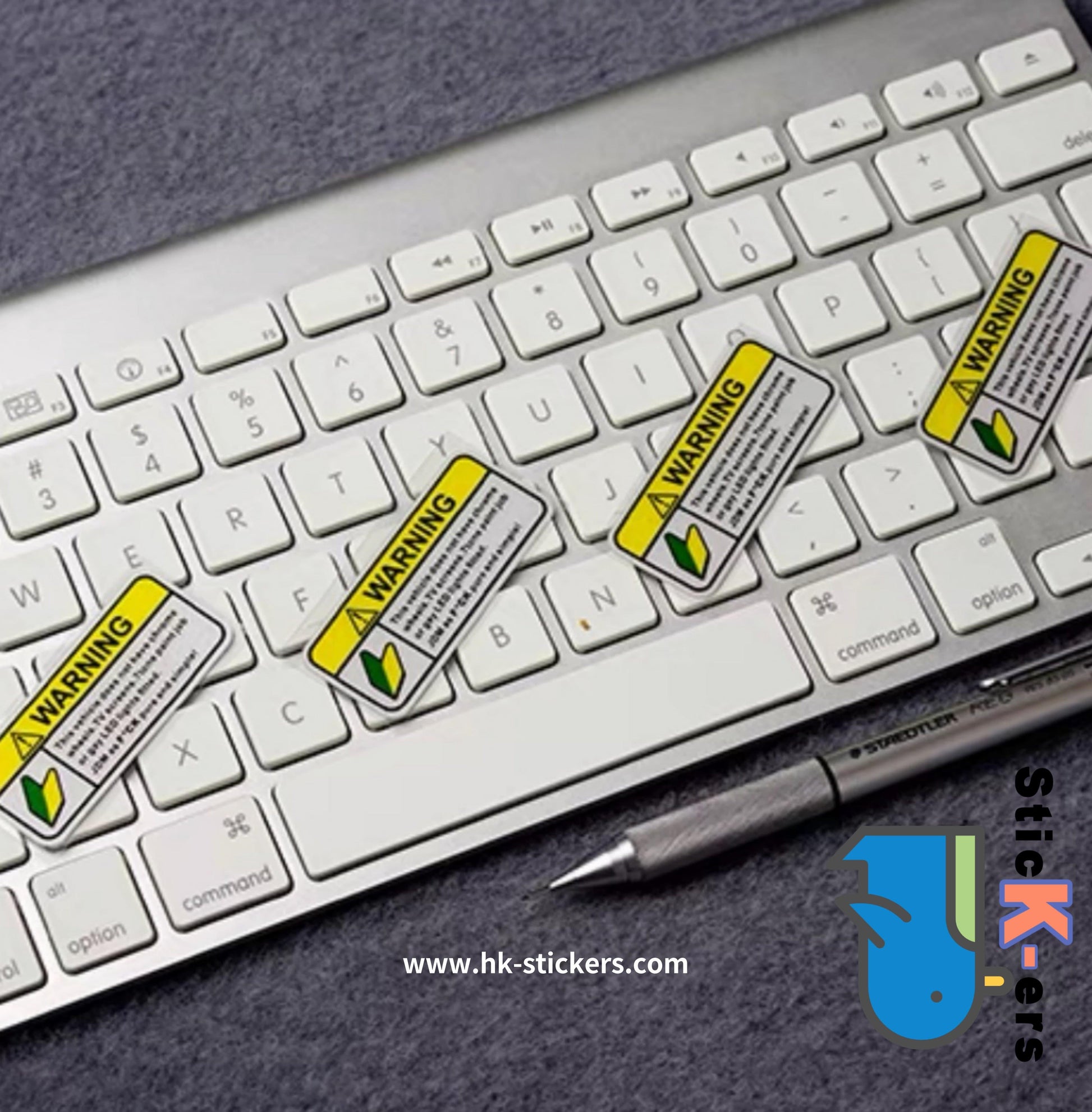 HK-SticKers 防水反光貼紙 | 車貼JDM創意改裝警示內飾後視鏡隨意貼划痕反光小號車貼貼紙 - HK-SticKers