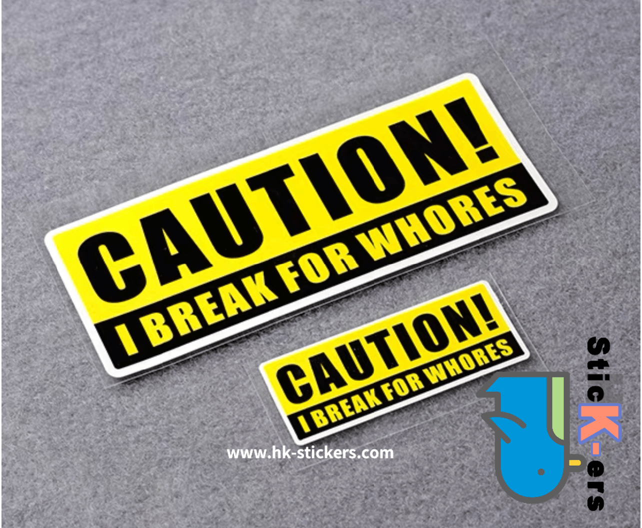 HK-SticKers 防水反光貼紙 | 警示注意車貼 保持車距反光貼 隨時急剎提示車尾貼紙 - HK-SticKers