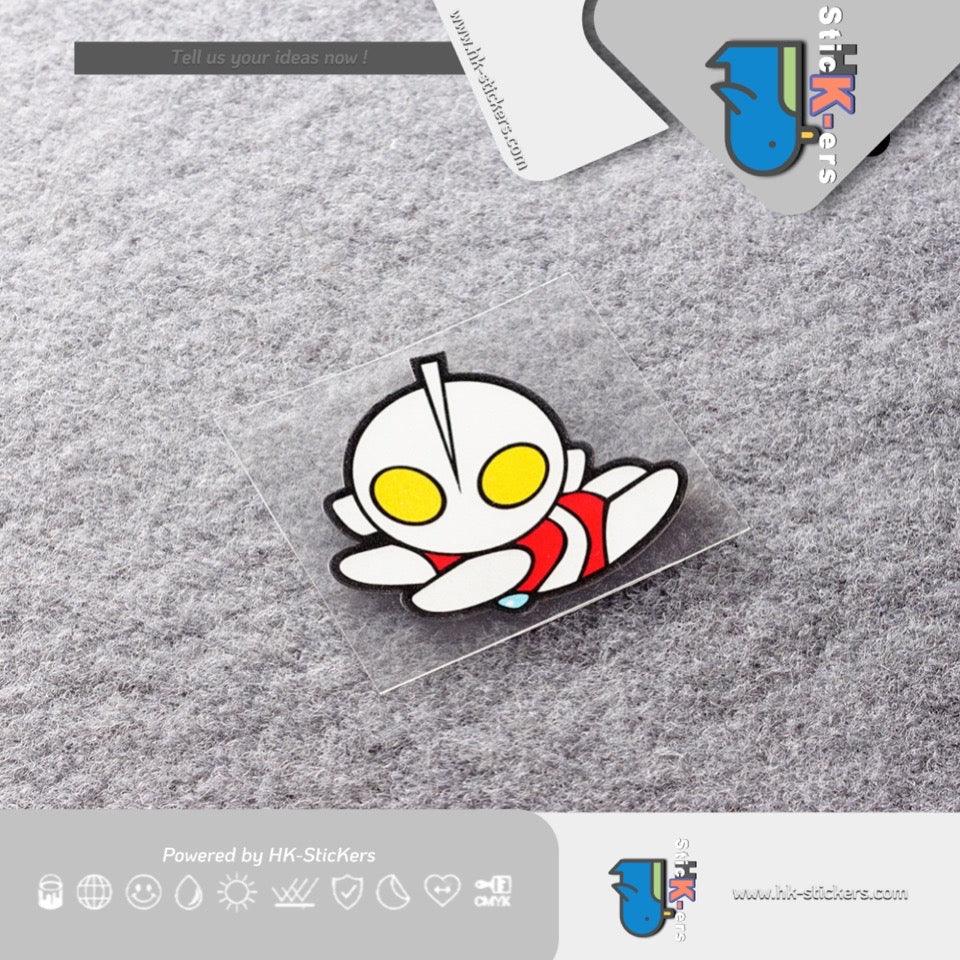 HK- SticKers 防水反光貼紙 | 80後童年回憶車貼 創意卡通咸蛋超人貼紙 個性裝飾貼 - HK-SticKers
