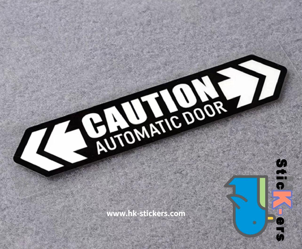 HK-SticKers 自動門汽車貼紙 | odyssey自動電動門貼紙 開門警示車貼 請勿手拉反光 - HK-SticKers