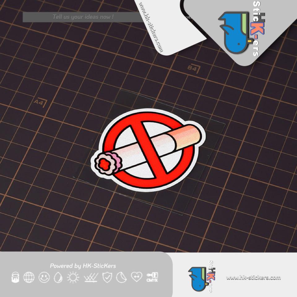 HK-Stickers 汽車貼紙|車內禁煙小貼紙禁止吸煙玻璃車貼汽車內飾請勿吸煙反光貼 - HK-SticKers
