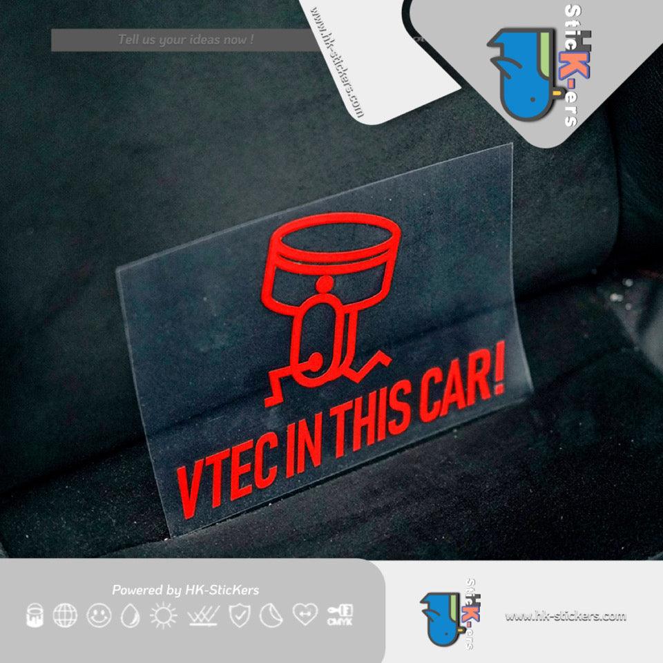 防水汽車貼紙 | HK-SticKers Honda fit車窗貼紙 VETC裝飾車貼 反光車貼 - HK-SticKers
