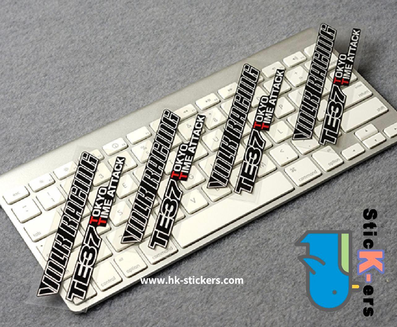 HK-SticKers 防水反光貼紙 | TE輪爪裝飾車貼 TTA東京時間競速定制車貼 輪轂反光貼 - HK-SticKers