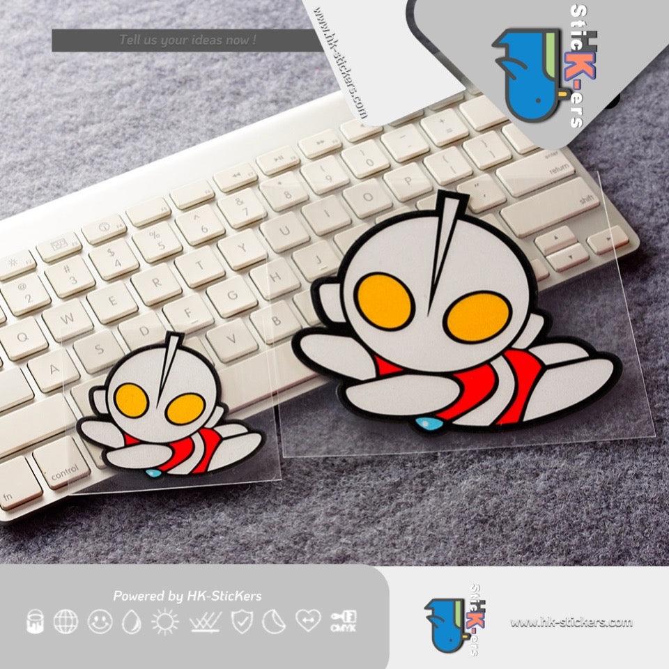 HK- SticKers 防水反光貼紙 | 80後童年回憶車貼 創意卡通咸蛋超人貼紙 個性裝飾貼 - HK-SticKers