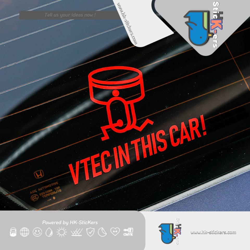 防水汽車貼紙 | HK-SticKers Honda fit車窗貼紙 VETC裝飾車貼 反光車貼 - HK-SticKers
