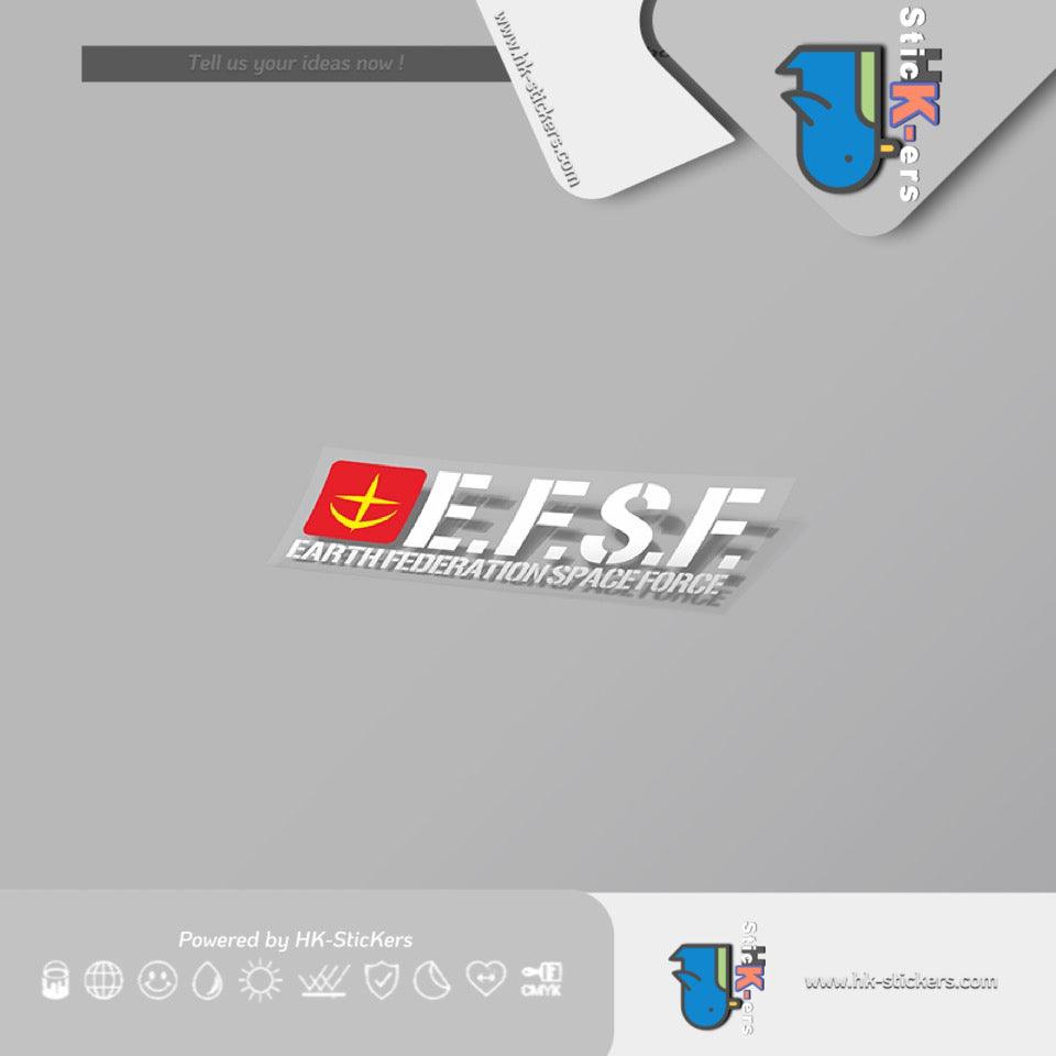 防水汽車貼紙 | HK-SticKers S.P地球聯邦EFSF車貼 二次元高達機動貼 達動漫元素車貼 - HK-SticKers