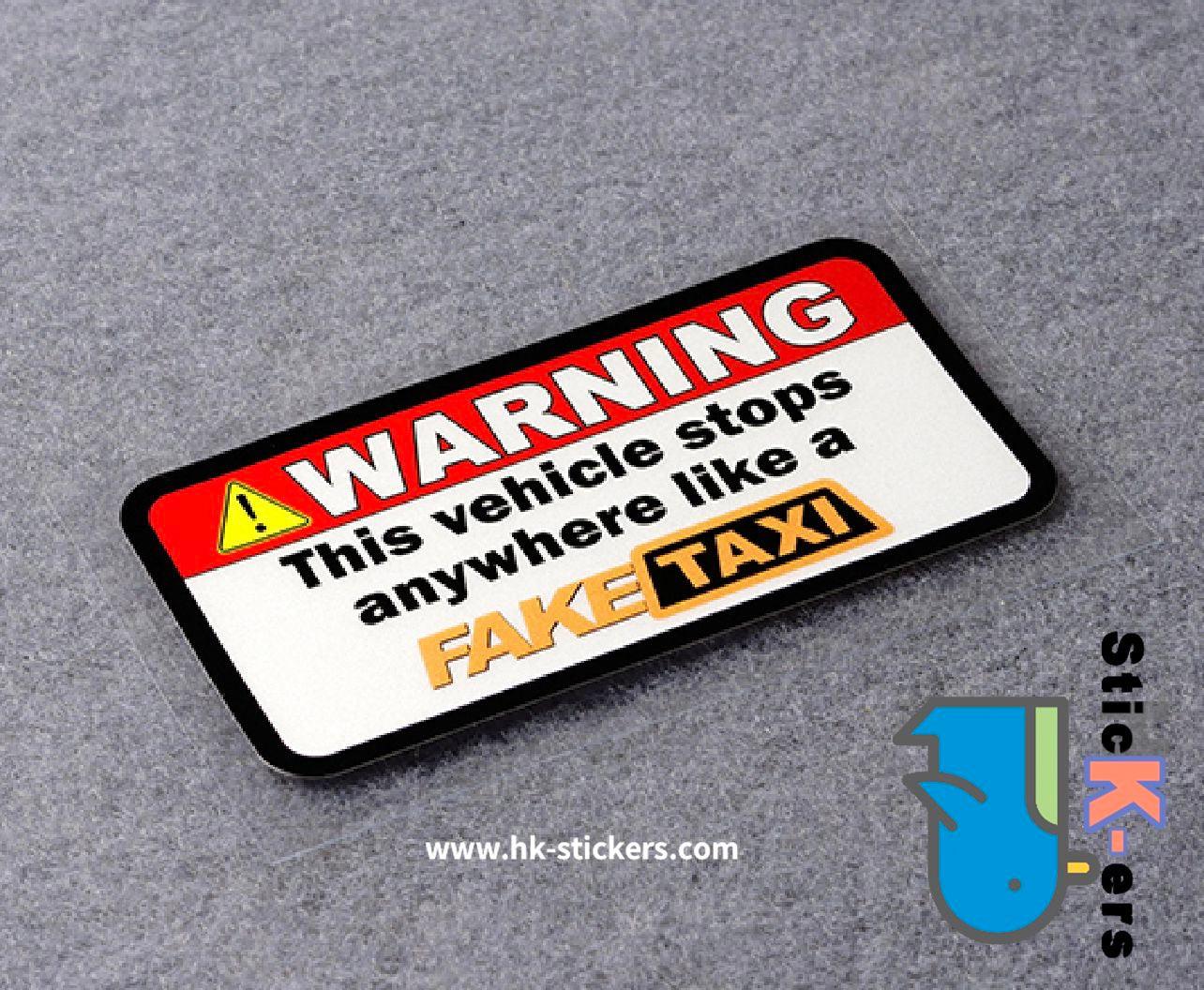 HK-SticKers 防水反光貼紙 | 的士TAXI貼紙 副駕車貼 反光車貼 - HK-SticKers