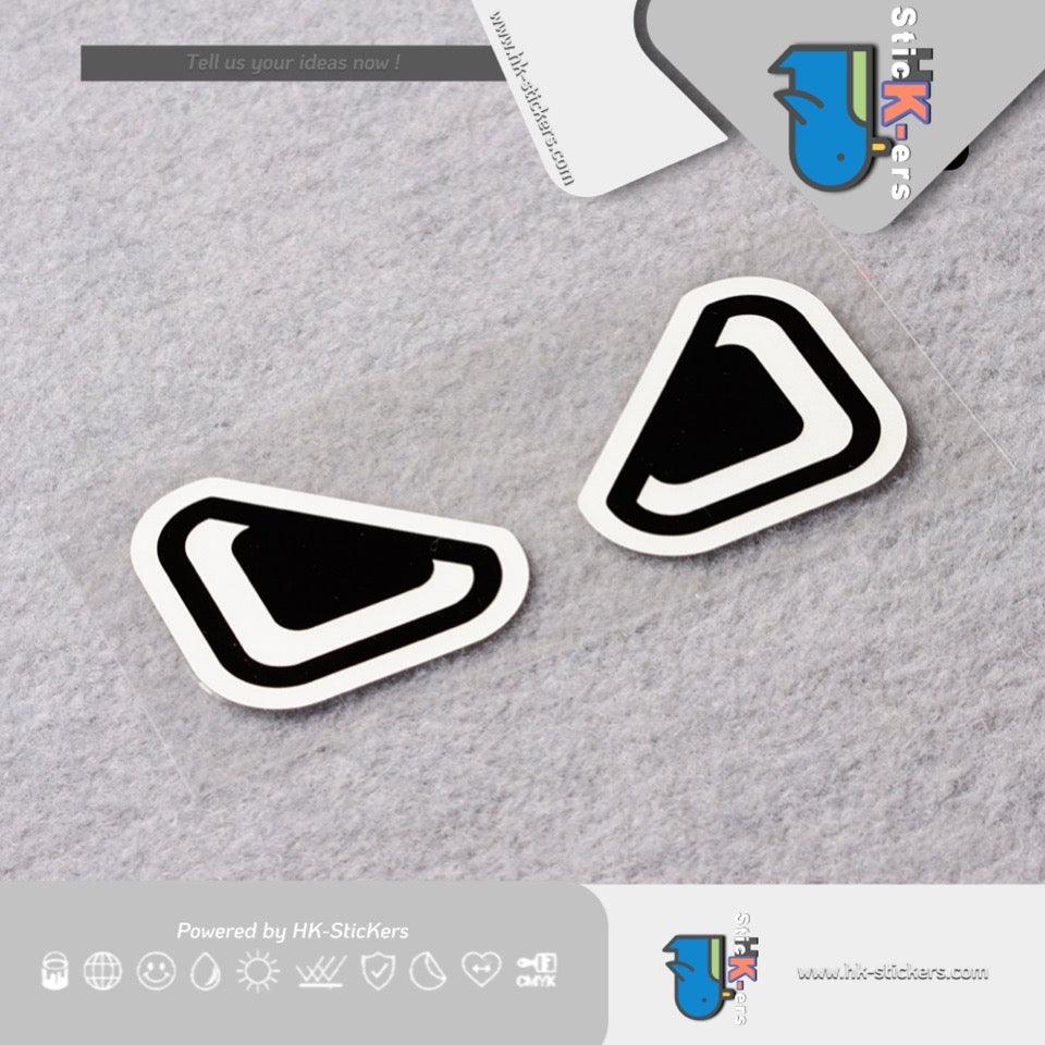 HK-SticKers 防水反光貼紙 | 卡通大眼睛車貼 車身裝飾反光貼 可愛後車標貼紙 - HK-SticKers