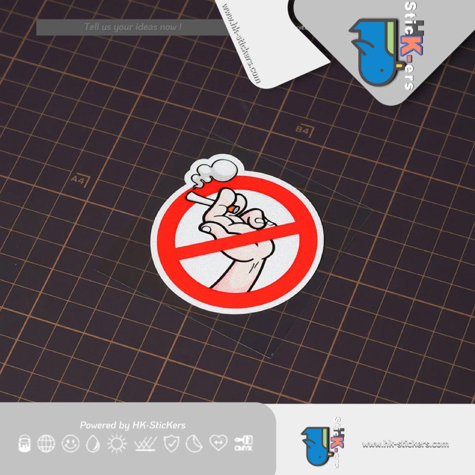 HK-Stickers 汽車貼紙|車內禁煙小貼紙禁止吸煙玻璃車貼汽車內飾請勿吸煙反光貼 - HK-SticKers