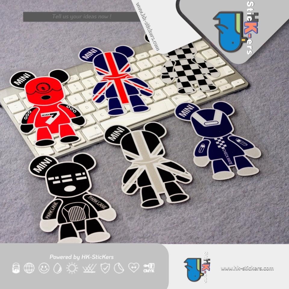 HK-SticKers 防水反光貼紙 | MINI ONE擋風玻璃貼紙 裝飾車貼 趣味卡通反光貼 - HK-SticKers