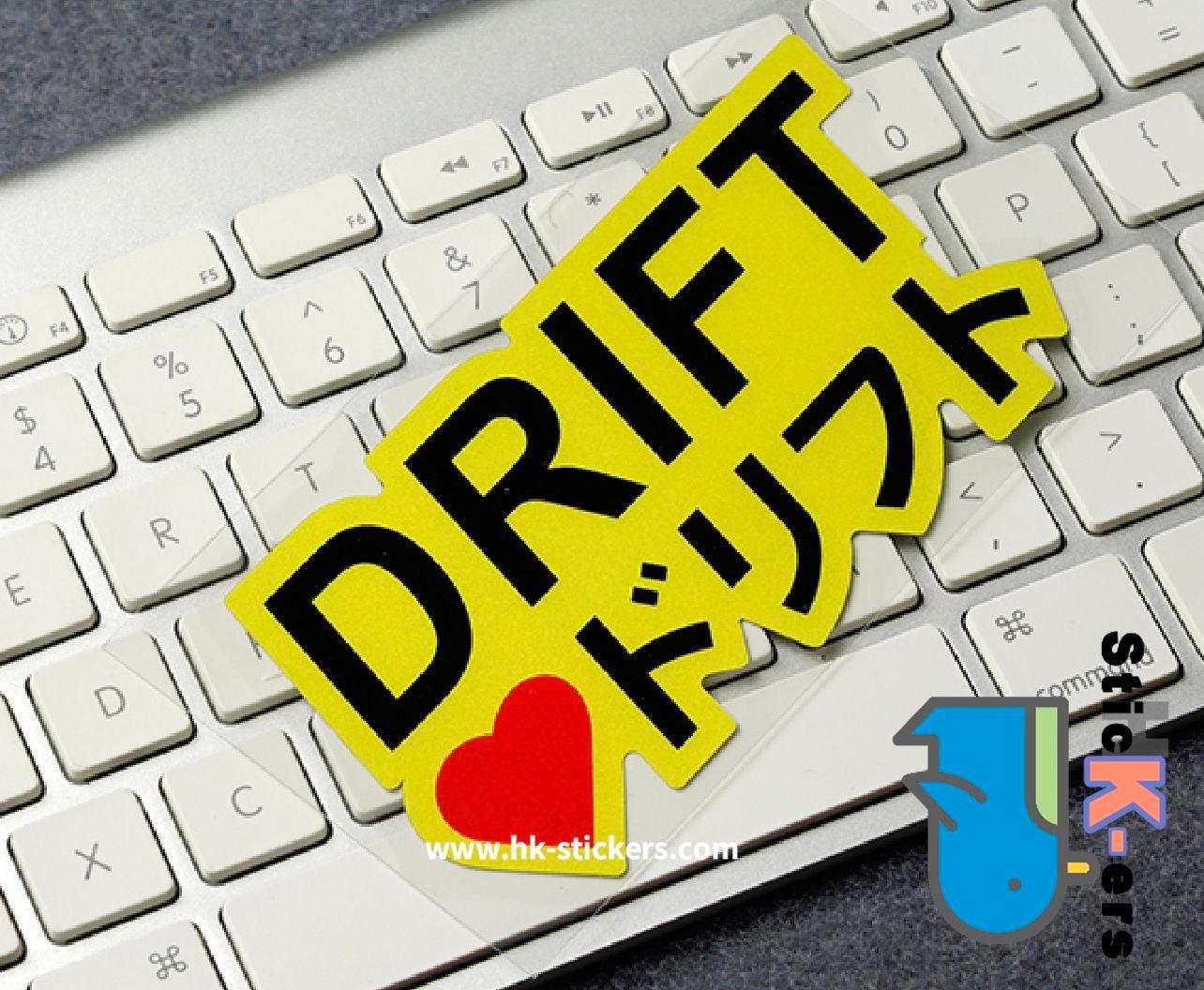 HK-SticKers 防水反光貼紙 | JDM日版車貼 D1DRIFT漂移改裝反光貼 創意文字防水貼紙 - HK-SticKers