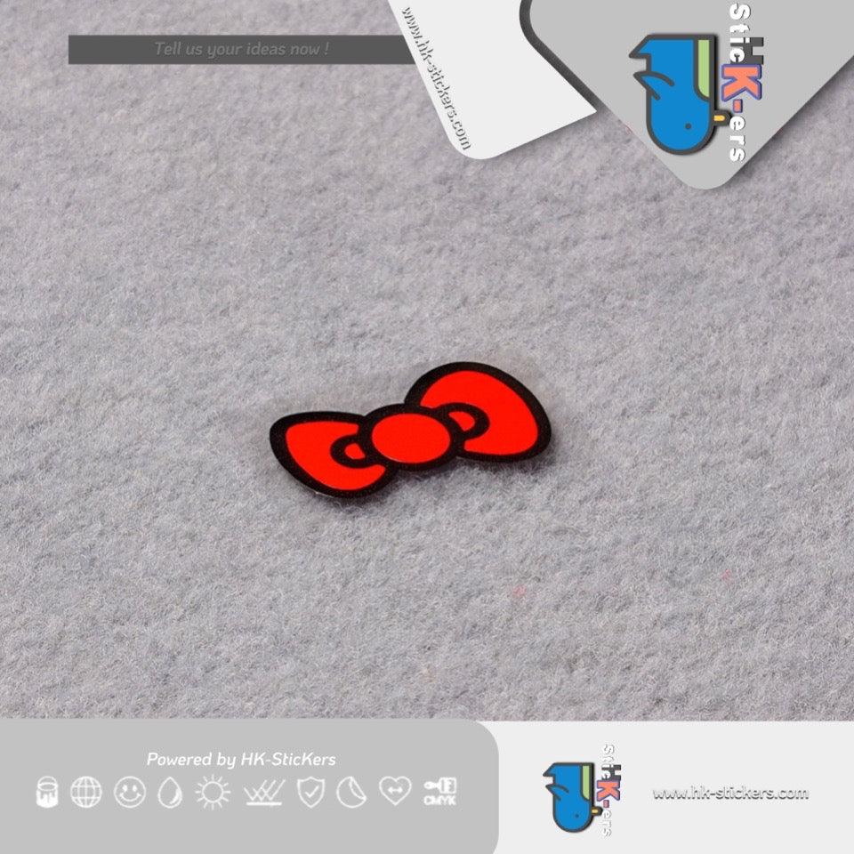 HK-SticKers 防水反光貼紙 | 卡通蝴蝶結車貼 頭盔創意裝飾反光貼 汽車貼紙 - HK-SticKers