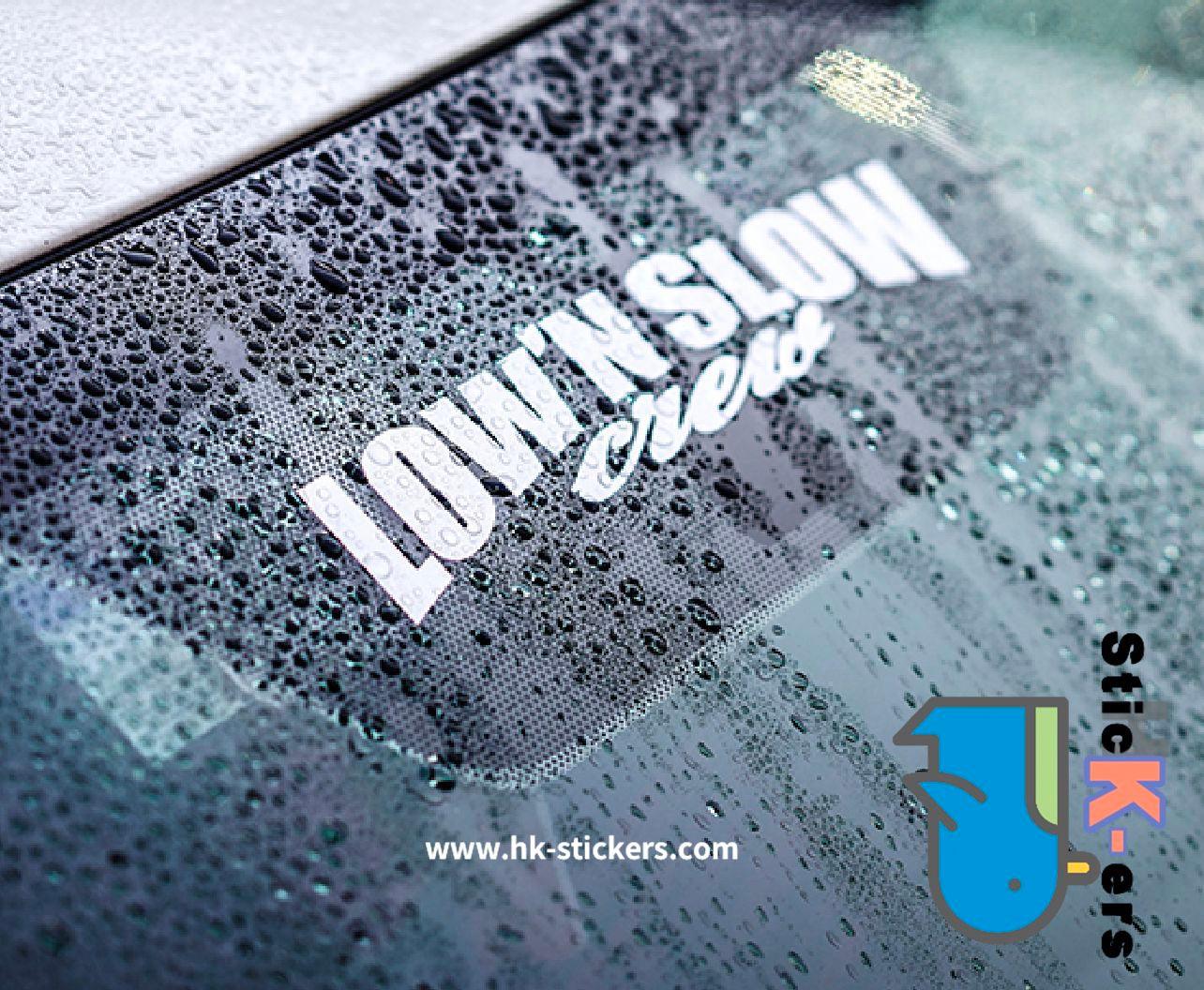 HK-SticKers 防水反光貼紙 | HF風格 LOW&SLOW LOW低 氣動 姿態 玻璃 反光車貼 貼紙 - HK-SticKers
