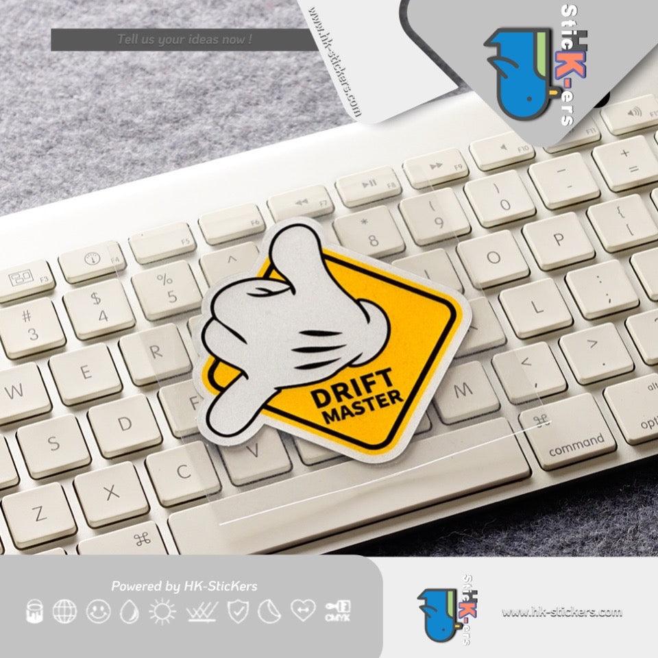 HK-SticKers 防水反光貼紙 | JDM可愛手勢車貼個性裝飾貼紙 卡通划痕遮蓋反光貼 - HK-SticKers