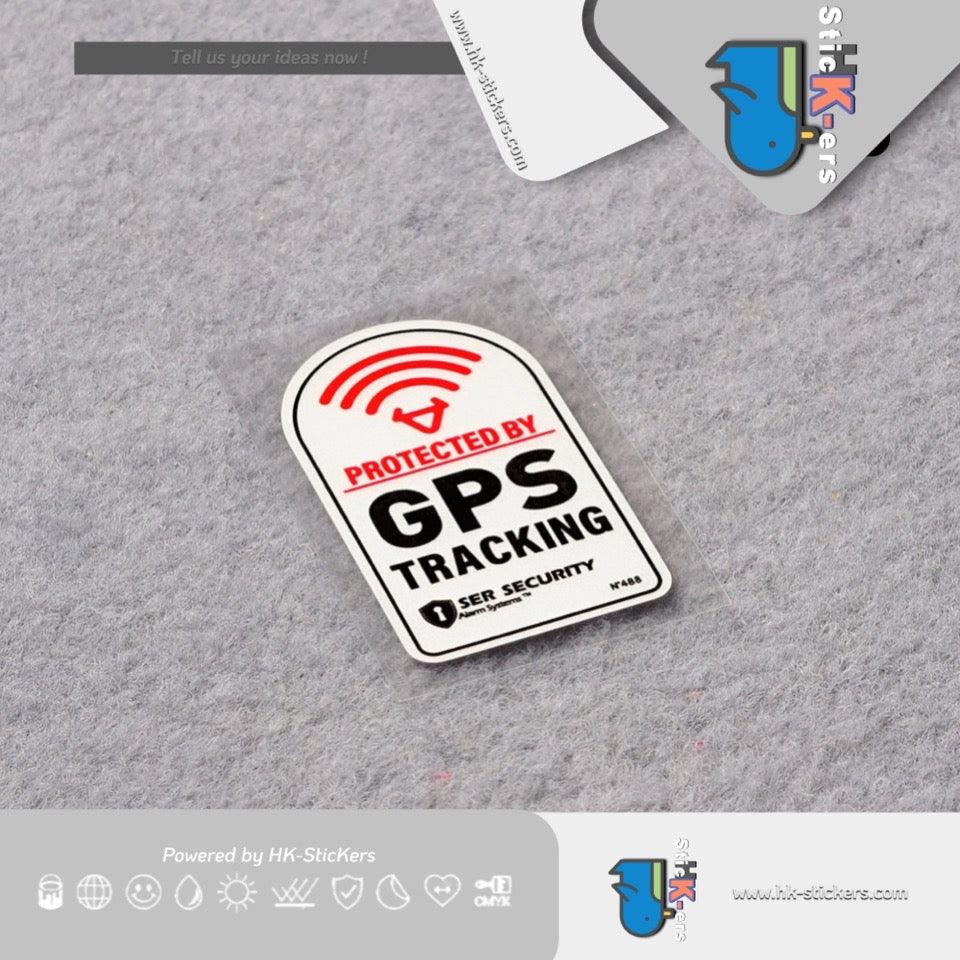 HK-SticKers 防水反光貼紙 | GPS防盜提示貼紙 衛星定位車貼 請勿觸碰反光貼 - HK-SticKers