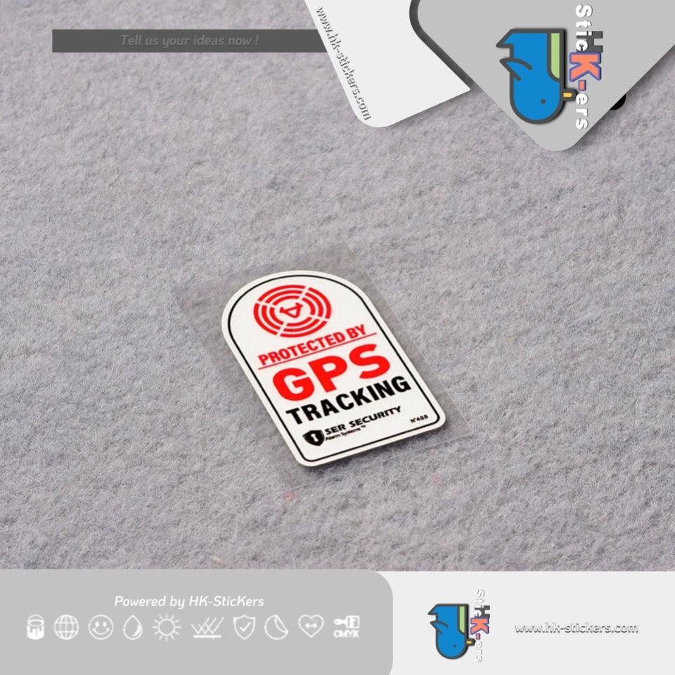 HK-SticKers 防水反光貼紙 | GPS防盜提示貼紙 衛星定位車貼 請勿觸碰反光貼 - HK-SticKers