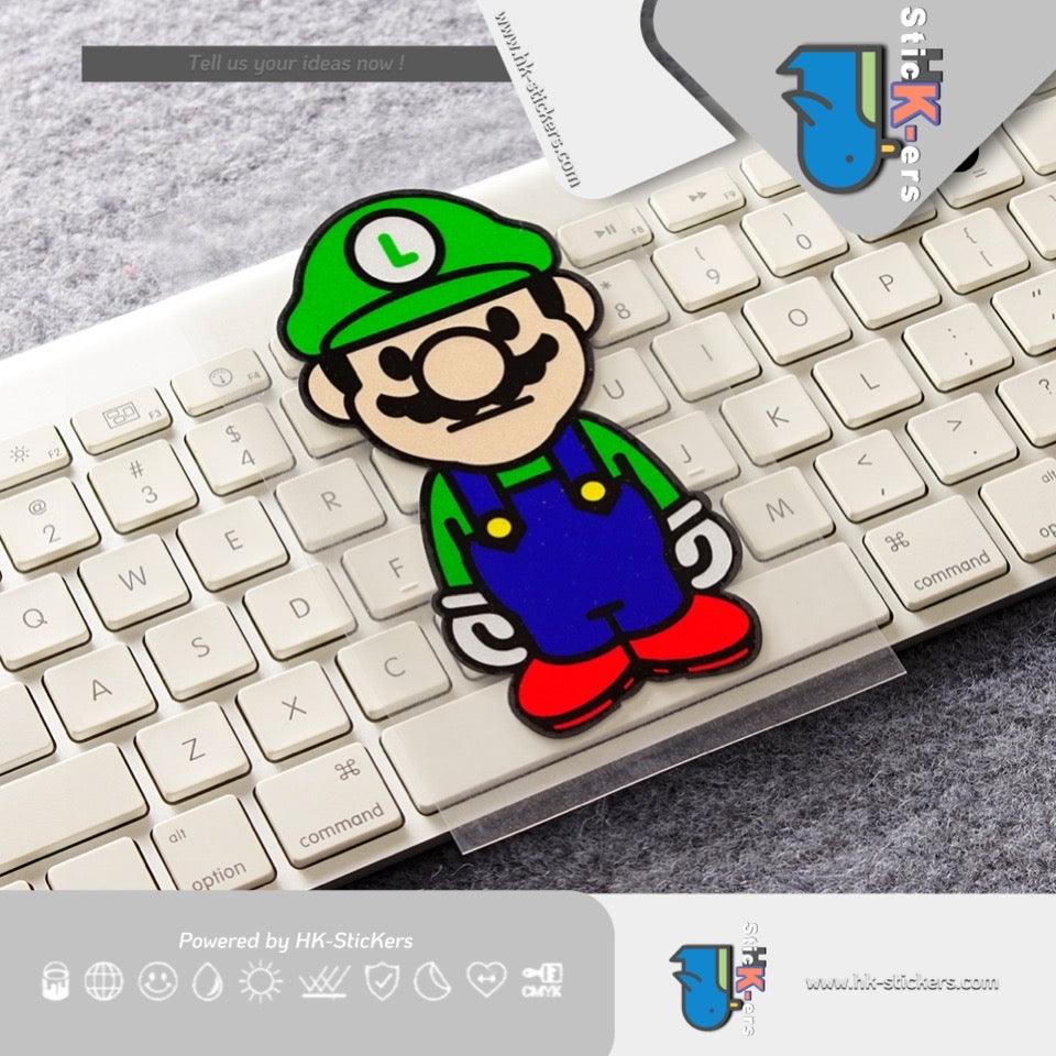 HK- SticKers 防水反光貼紙 | 貼紙 馬里兄弟車貼 可愛路易吉反光貼 - HK-SticKers