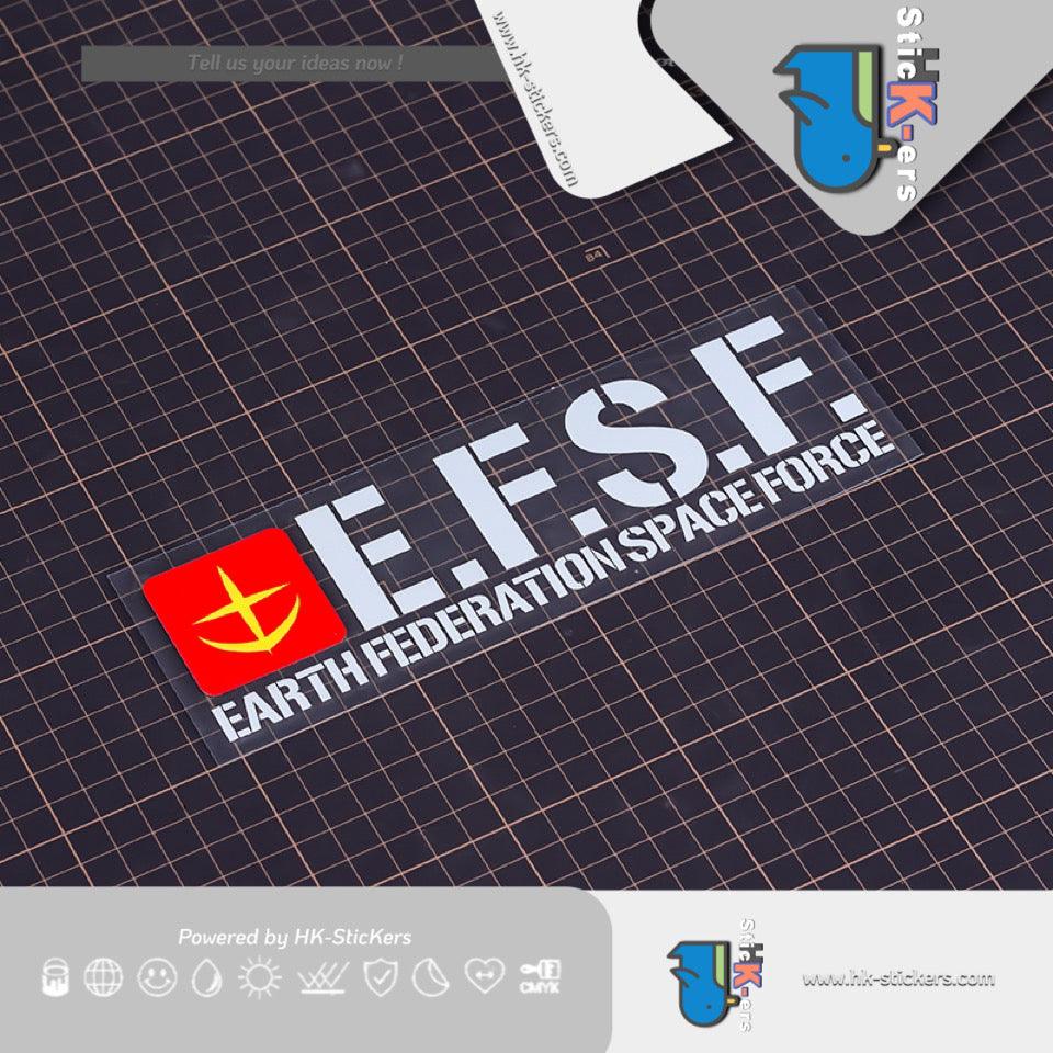 防水汽車貼紙 | HK-SticKers S.P地球聯邦EFSF車貼 二次元高達機動貼 達動漫元素車貼 - HK-SticKers