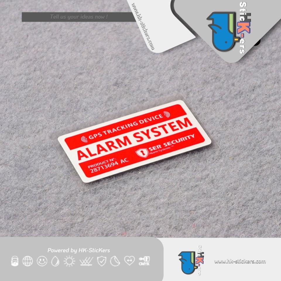 HK-SticKers 防水反光貼紙 | GPS防盜提示貼紙 衛星定位車貼 請勿觸碰反光貼 - HK-SticKers