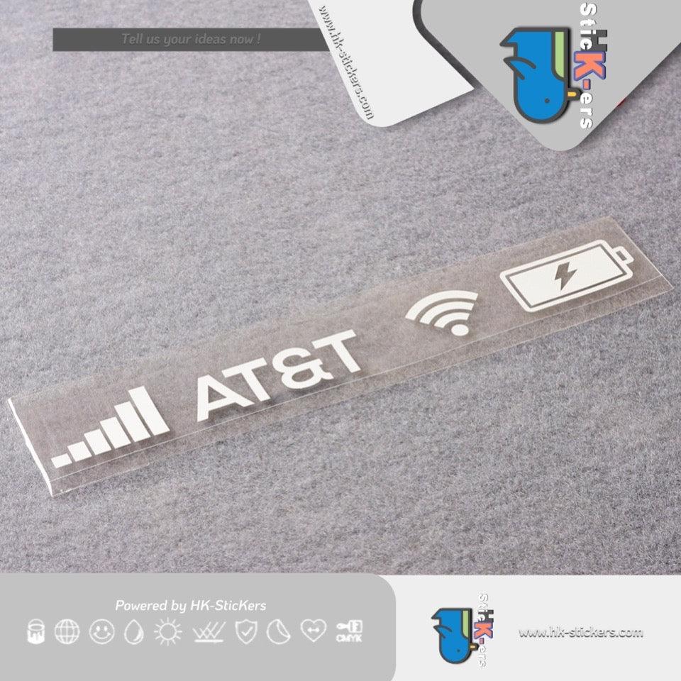 HK- SticKers 防水反光貼紙 | AT&T 電量 信號 個性定制 汽車裝飾 反光貼紙 車貼 - HK-SticKers