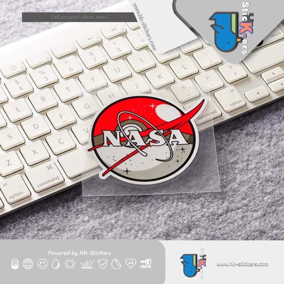 HK-SticKers 防水反光貼紙 | 惡搞NASA貼紙 創意精靈球美航車貼 寵物小精靈反光貼 - HK-SticKers
