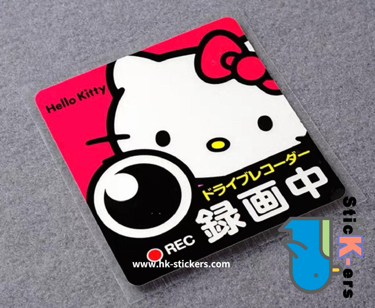 HK- SticKers 防水反光貼紙 | Kitty Melody 錄影中 防水反光貼紙 - HK-SticKers