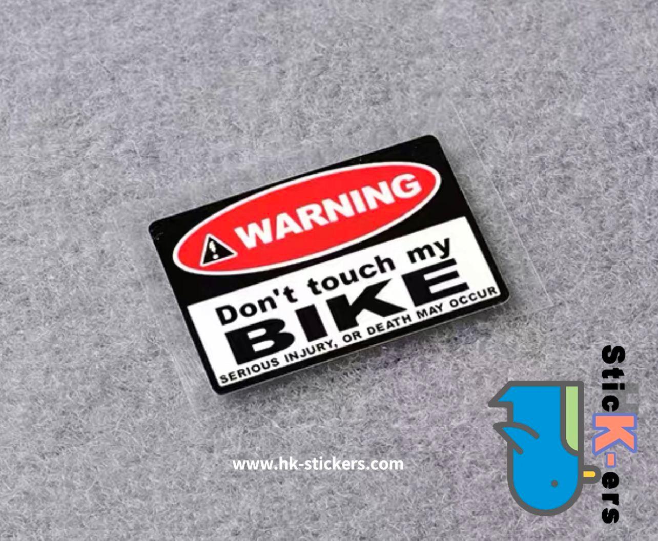 HK-SticKers 防水反光貼紙 | WARNING警示貼不要碰我頭盔防盜反光車貼 貼紙 - HK-SticKers