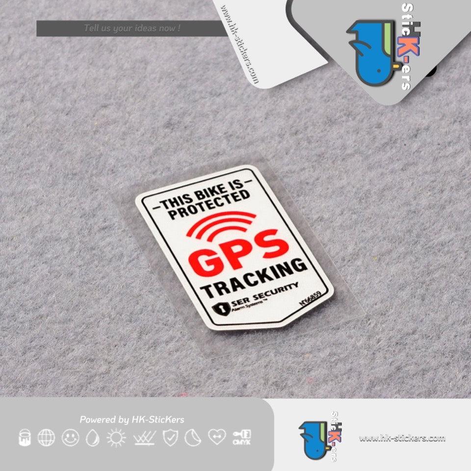 HK-SticKers 防水反光貼紙 | GPS防盜提示貼紙 衛星定位車貼 請勿觸碰反光貼 - HK-SticKers