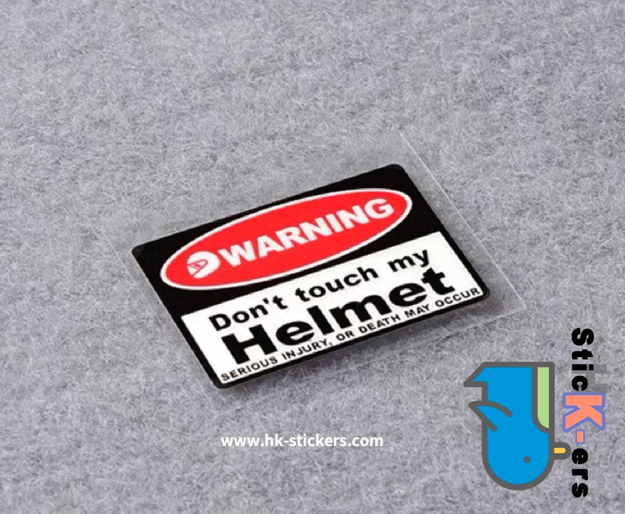 HK-SticKers 防水反光貼紙 | WARNING警示貼不要碰我頭盔防盜反光車貼 貼紙 - HK-SticKers