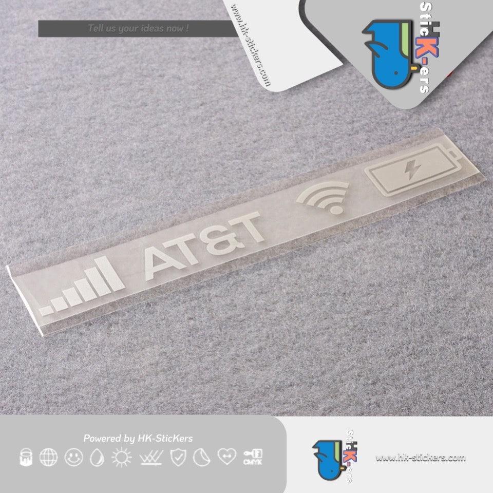 HK- SticKers 防水反光貼紙 | AT&T 電量 信號 個性定制 汽車裝飾 反光貼紙 車貼 - HK-SticKers