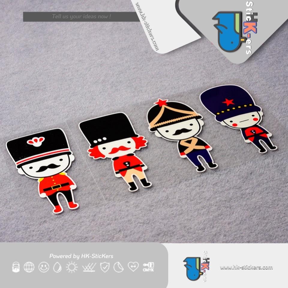 HK-SticKers 防水反光貼紙 | MINI COPPER貼紙 one可愛士兵車貼 迷你英國人偶反光貼 - HK-SticKers