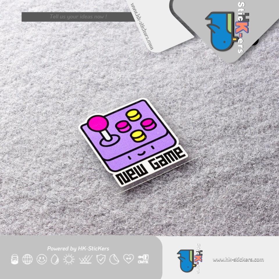 HK-SticKers 防水反光貼紙 | NEW GAME可愛車貼 創意遊戲手柄貼紙 個性裝飾反光貼 - HK-SticKers