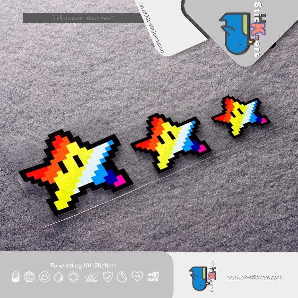 HK-SticKers 防水反光貼紙 | 彩虹星星車貼 可愛卡通五角星貼紙 裝飾貼划痕反光貼 - HK-SticKers
