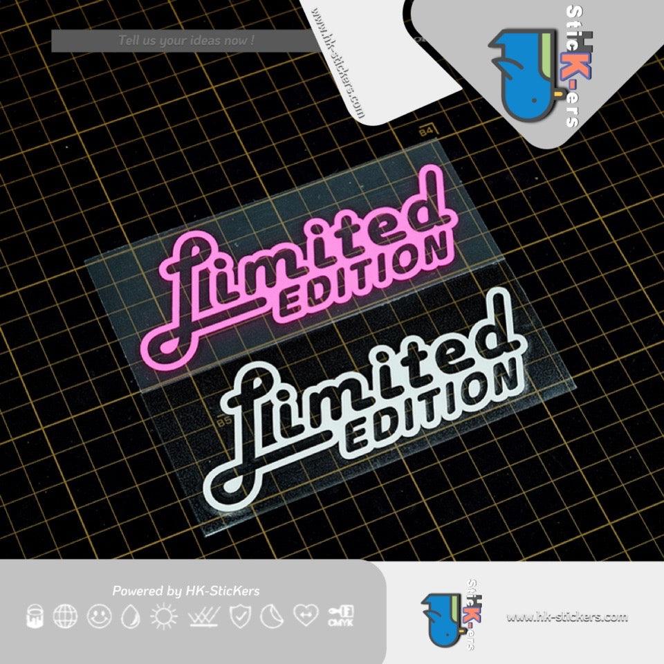 HK-SticKers 防水反光汽車貼紙 | Limited Edition限量版文字車貼 葉子板三角窗貼紙 內外裝飾日系反光貼 - HK-SticKers