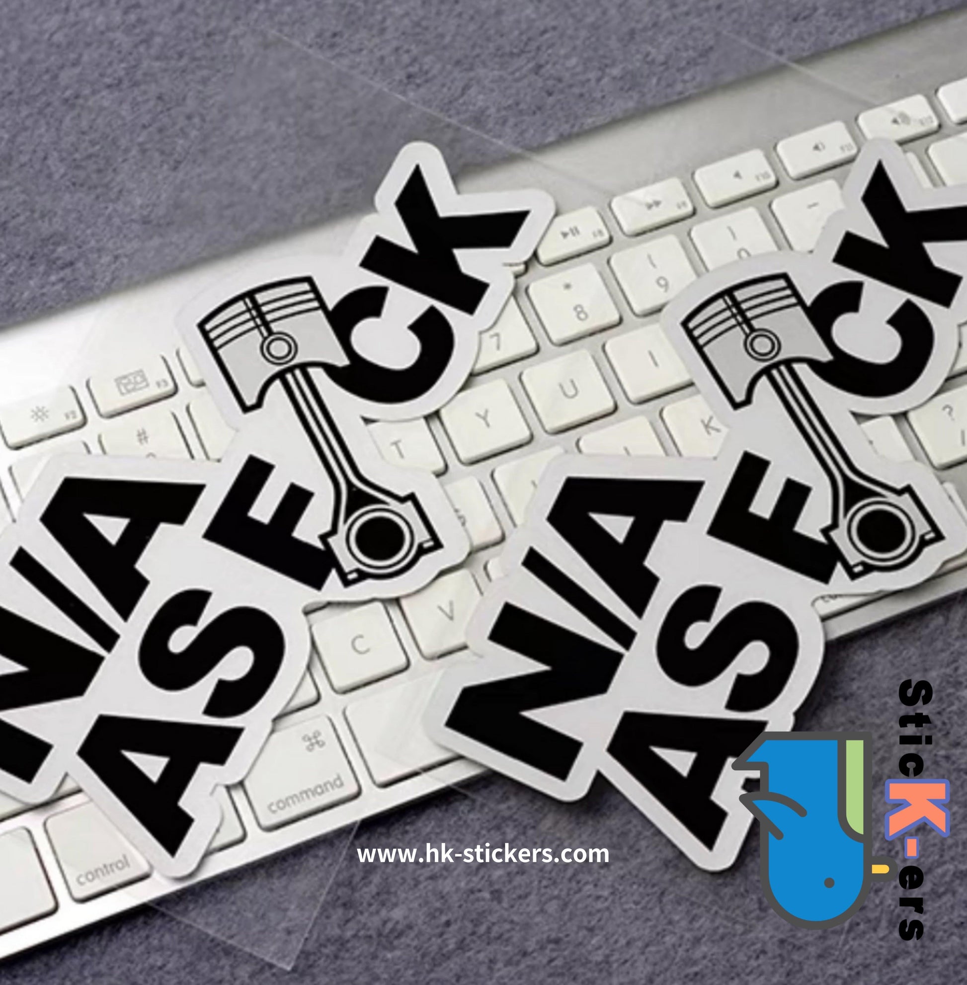 HK-SticKers 防水反光貼紙 | JDM創意文字貼紙 鍛造活塞車貼 NA車窗玻璃 反光貼 - HK-SticKers