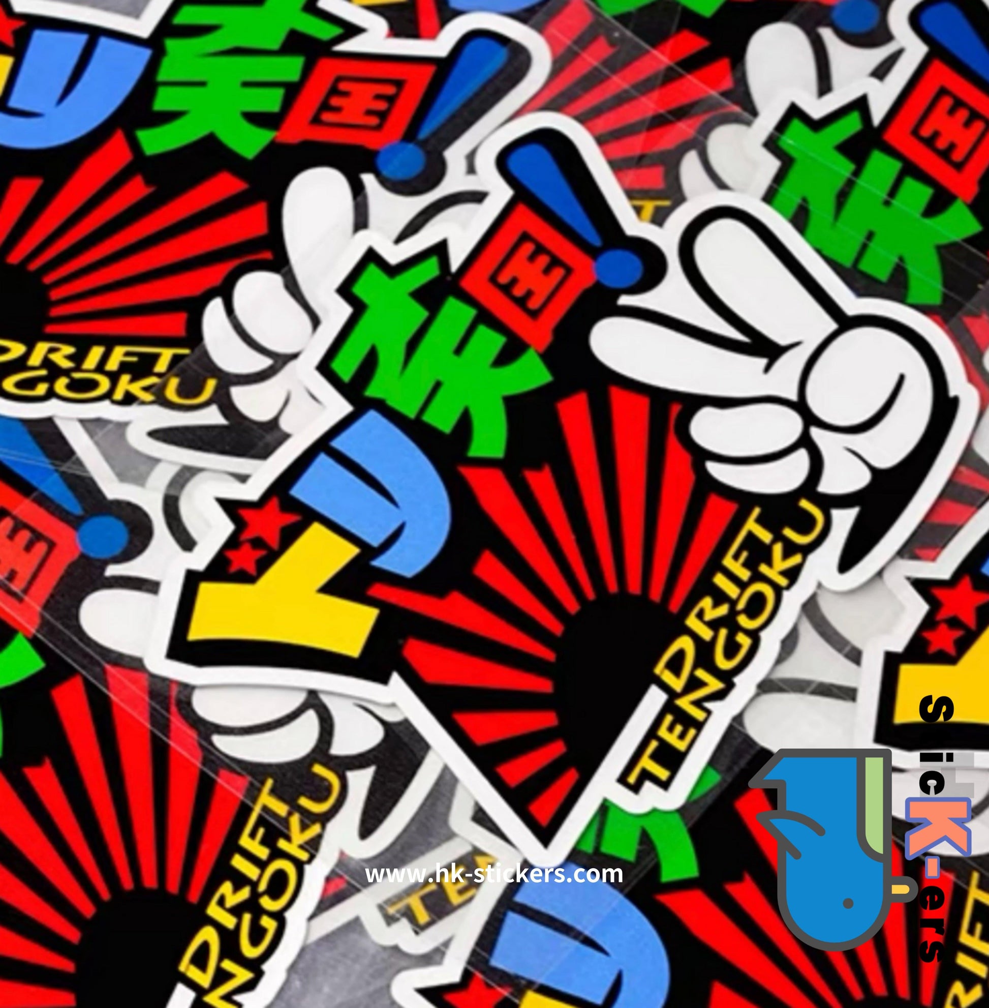 HK-SticKers 防水反光貼紙 | JDM創意改裝 漂移天國 勝利 車窗玻璃 反光車貼 貼紙 - HK-SticKers