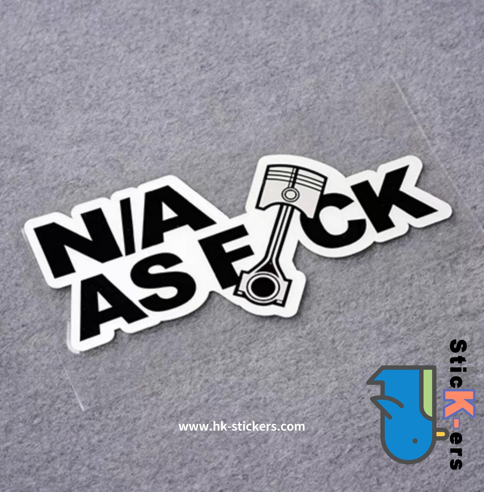 HK-SticKers 防水反光貼紙 | JDM創意文字貼紙 鍛造活塞車貼 NA車窗玻璃 反光貼 - HK-SticKers
