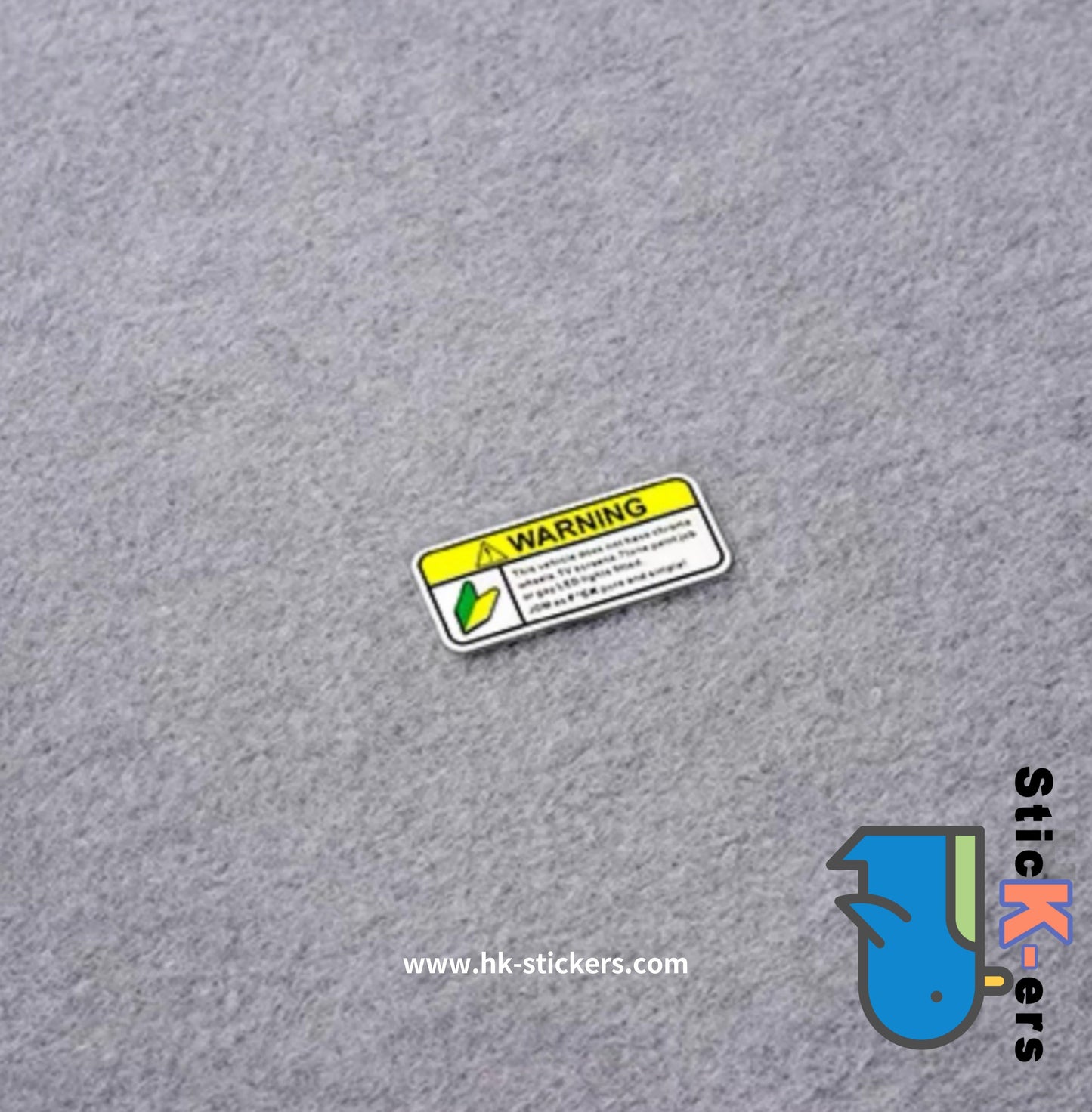 HK-SticKers 防水反光貼紙 | 車貼JDM創意改裝警示內飾後視鏡隨意貼划痕反光小號車貼貼紙 - HK-SticKers