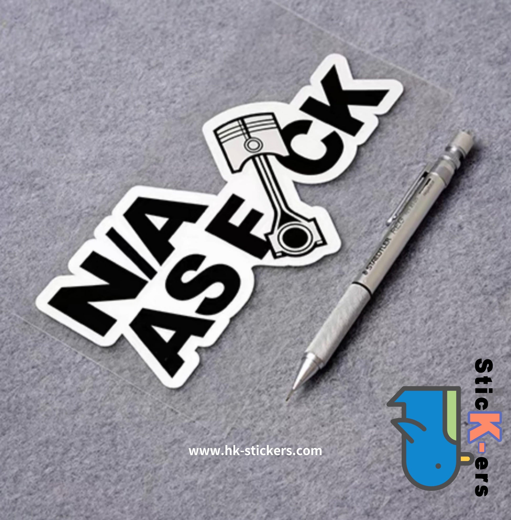 HK-SticKers 防水反光貼紙 | JDM創意文字貼紙 鍛造活塞車貼 NA車窗玻璃 反光貼 - HK-SticKers