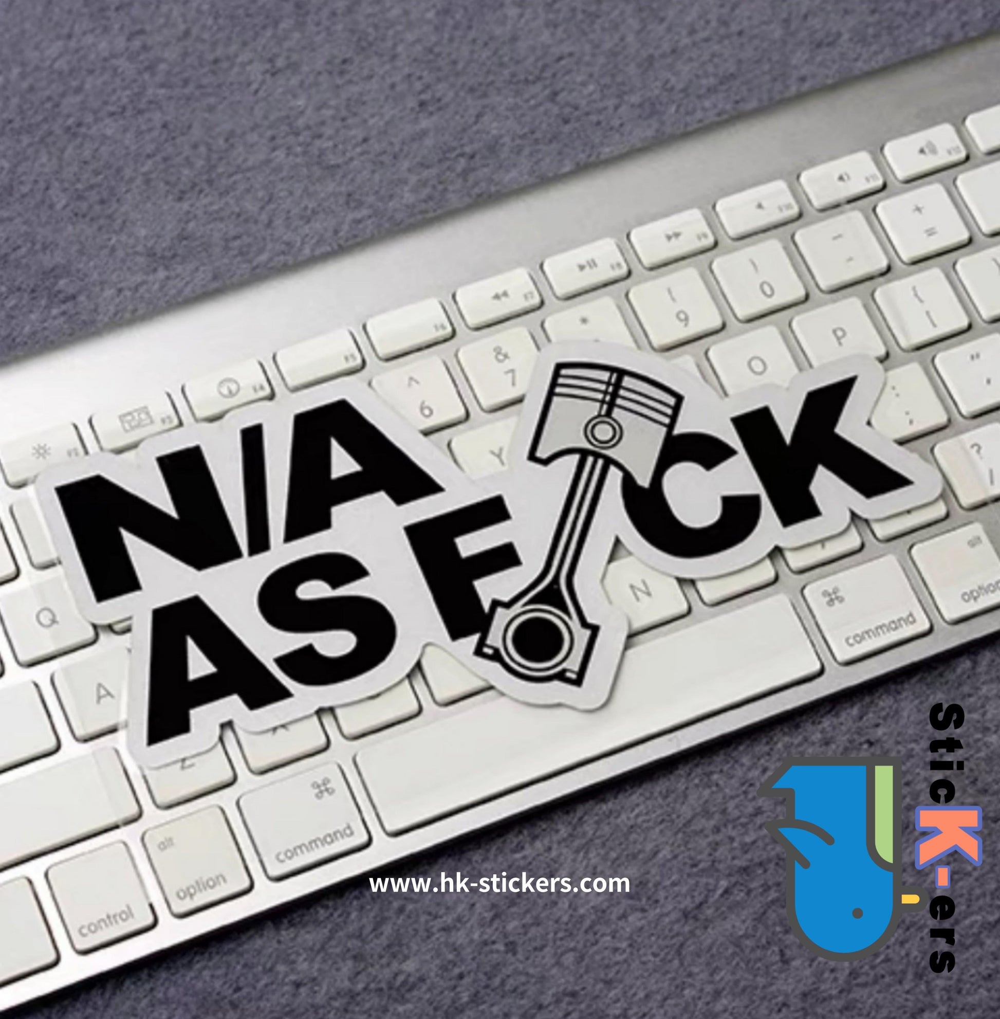 HK-SticKers 防水反光貼紙 | JDM創意文字貼紙 鍛造活塞車貼 NA車窗玻璃 反光貼 - HK-SticKers