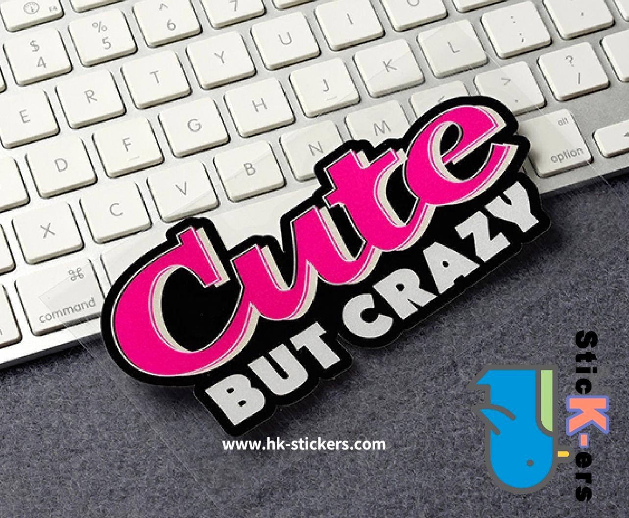 HK-SticKers 防水反光貼紙 | JDM日系 車身划痕 可愛但粗暴 Cute 反光車貼 貼紙 - HK-SticKers