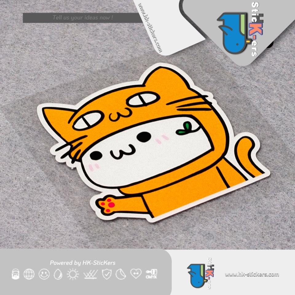 HK-SticKers 防水反光貼紙 | 可愛卡通亂入貼紙 超人車貼 油箱蓋裝飾反光貼 - HK-SticKers