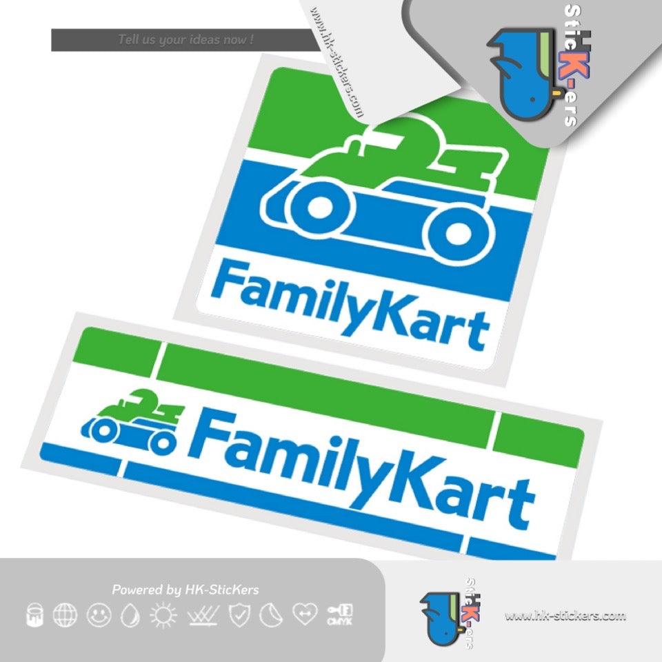HK-SticKers 防水反光貼紙 | 車貼趣味家庭卡丁車貼紙惡搞創意平衡車車身擋風玻璃裝飾反光貼go kart - HK-SticKers