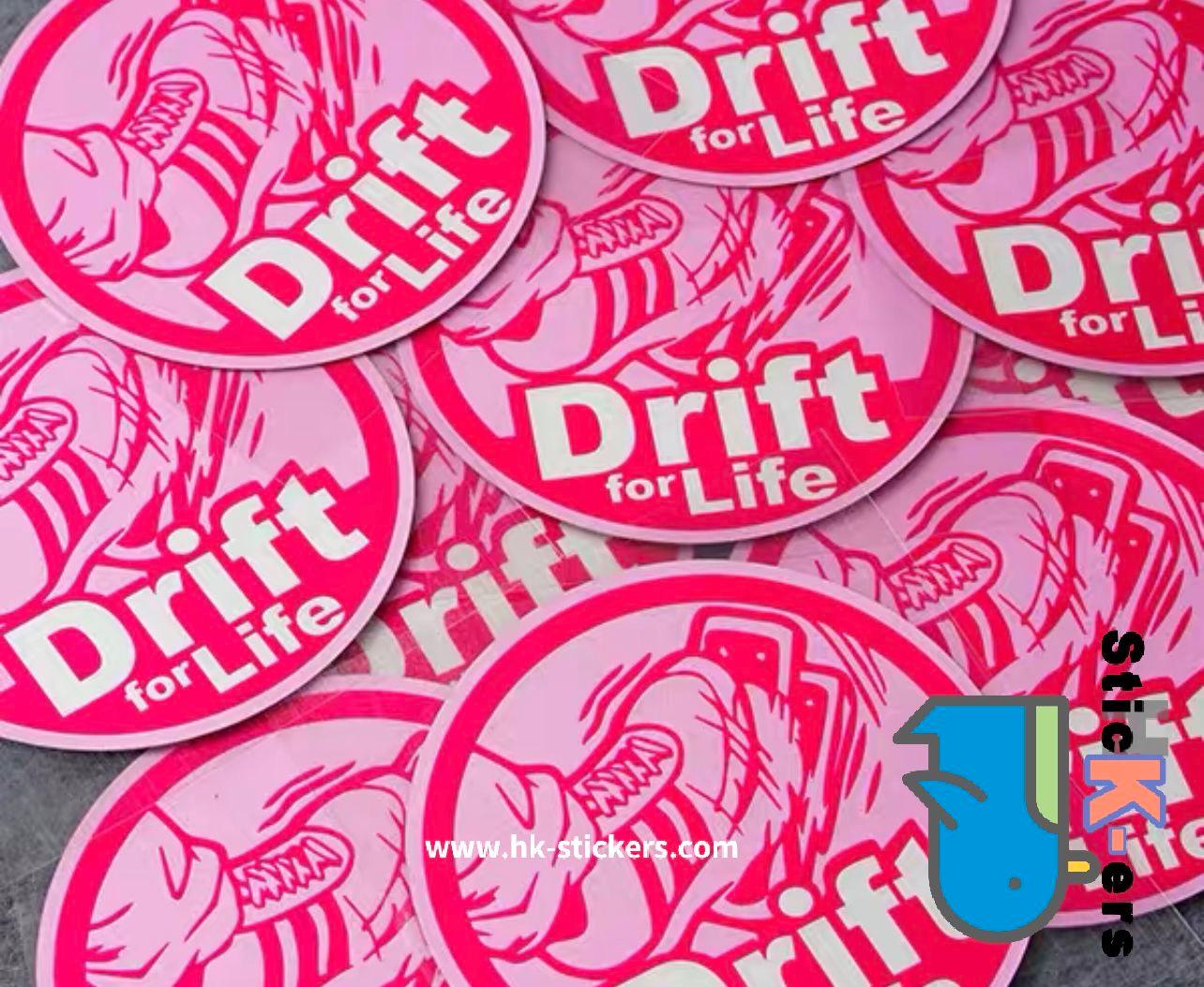 HK-SticKers 防水反光貼紙 | JDM創意改裝 漂移生活 漫畫風 警示 反光車貼 貼紙 - HK-SticKers