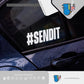 HK-SticKers 防水反光貼紙 | SENDIT出發車貼 創意文字貼紙 HF低趴改裝車窗反光貼 - HK-SticKers