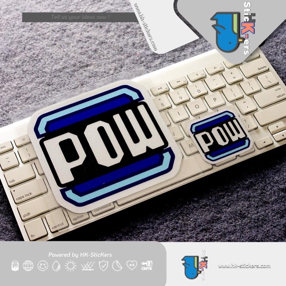 HK-SticKers 防水反光貼紙 | 卡通POWER創意車貼 力量獲取可愛貼紙 馬利奧反光貼 - HK-SticKers