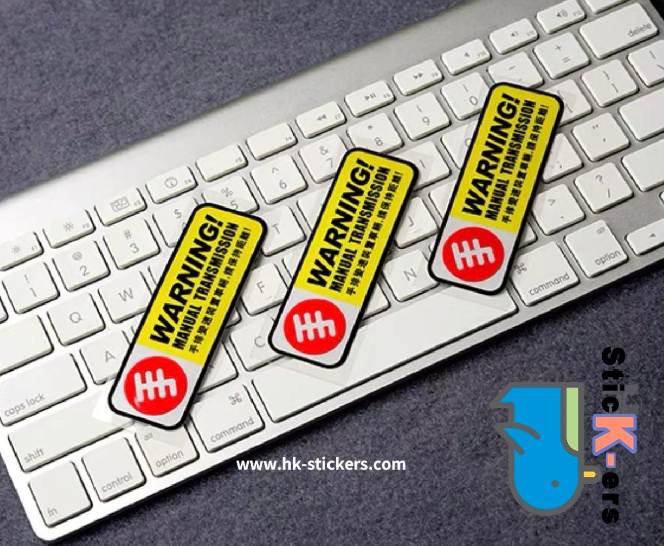 HK-SticKers 防水反光貼紙 | 車內趣味貼紙 手動黨裝飾車貼  手波汽車內飾反光貼 - HK-SticKers