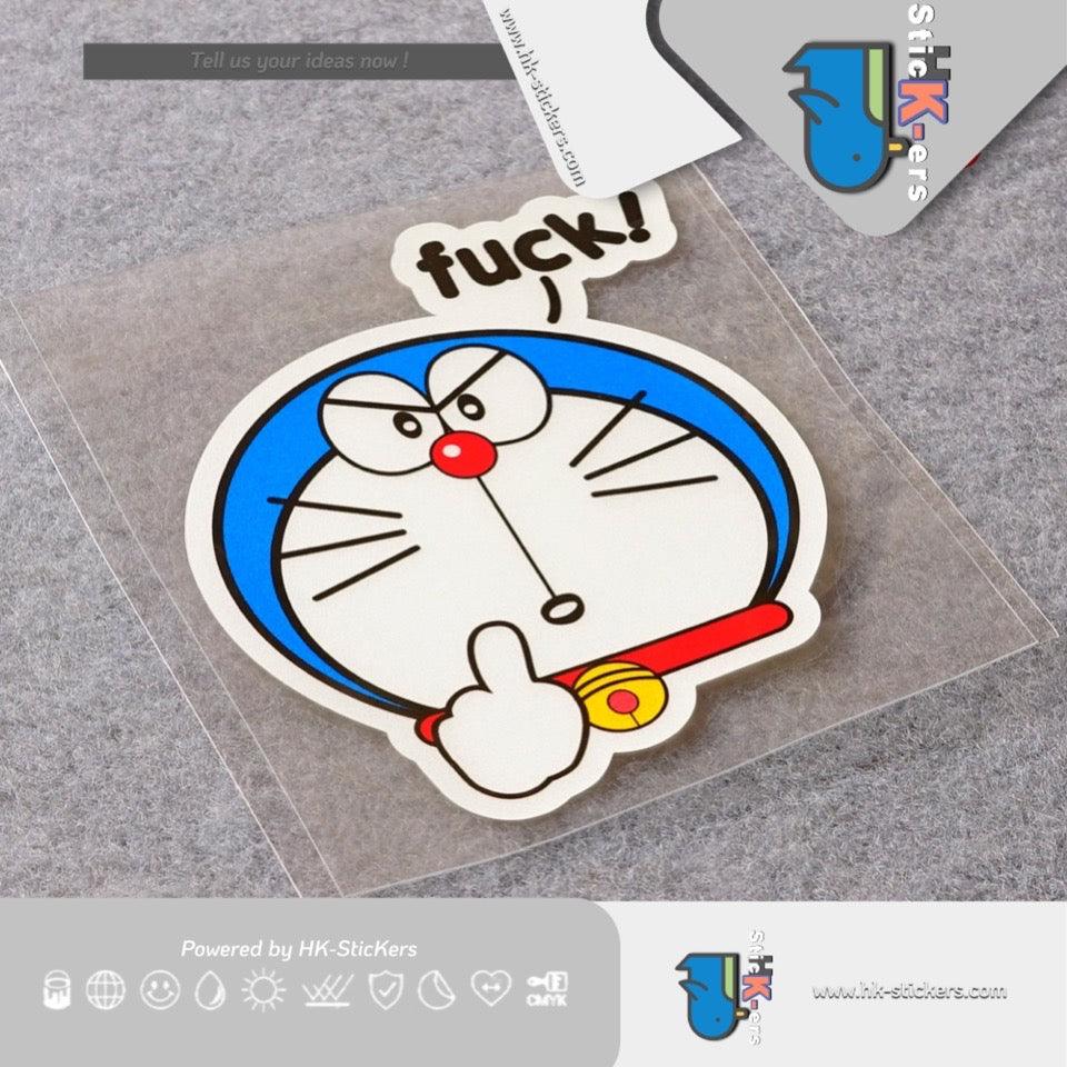HK-SticKers 防水反光貼紙 | 卡通趣味叮噹貼紙 搞怪車貼 可愛多啦A夢反光貼 - HK-SticKers