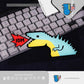 HK-SticKers 防水反光貼紙 | JDM卡通恐龍車貼 三角窗玻璃裝飾貼紙 創意噴火反光貼 - HK-SticKers